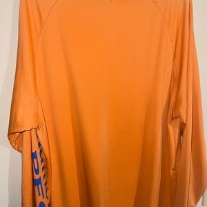 Columbia PFG Orange Large Lomg Sleeve Shirt